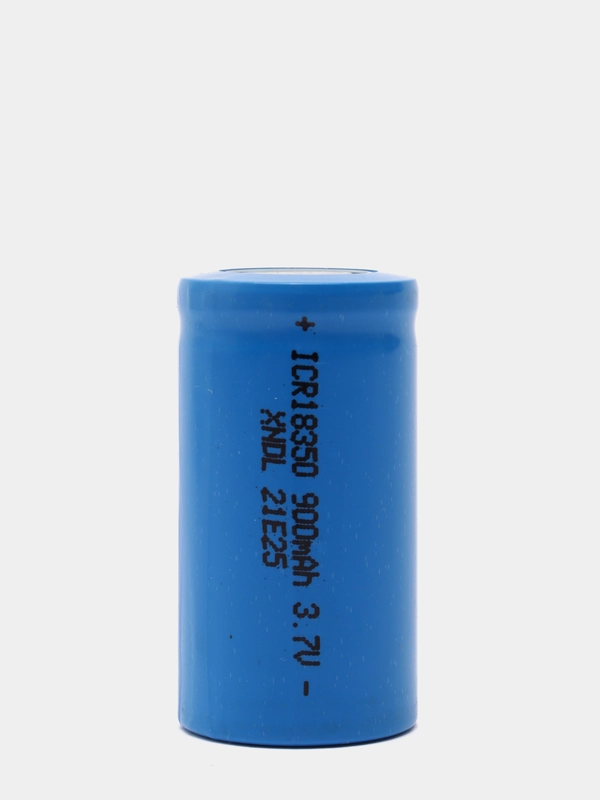 Аккумулятор литий-ионный 18350 3.7V 900mAh (18x35мм) (факт. 900мАh)