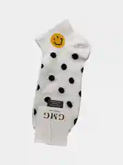 Белый носки короткие "Смайлик"