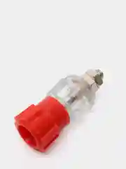 Гнездо банан 10-0064 красный зажим
