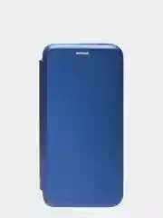 Синий чехол-книжка для Xiaomi Redmi Note 9, горизонтальная, на магните