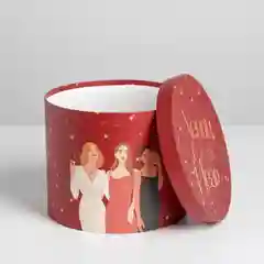 Красный подарочные коробки "Happy new year"