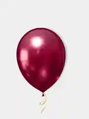 Вишнёвый воздушные шары латексные/с днем рождения/металлик хром/металлик/сердце 30 см, 10 шт