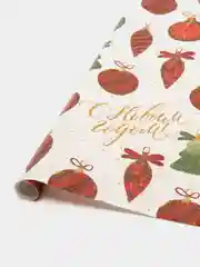 Бумага упаковочная новогодняя "Елочные шары"