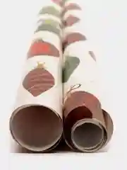 Бумага упаковочная новогодняя "Елочные шары"
