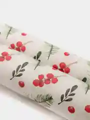 Зеленый бумага упаковочная подарочная, крафтовая "Новогодняя"