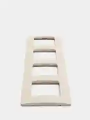 Рамка 4 поста Legrand Etika, слоновая кость (У)