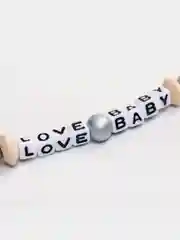 Игрушка - держатель для пустышки "Love Baby", из дерева