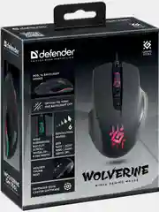 Игровая мышь Defender Wolverine GM-700L RGB,7кнопок,12800dpi