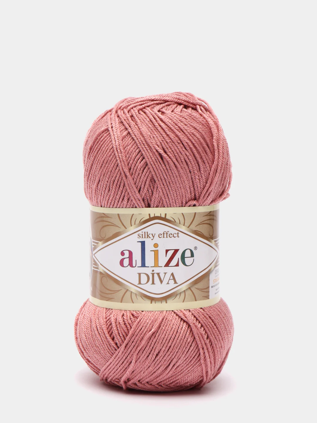 Розовый пряжа Alize Diva 100% Микрофибра 100г 350м