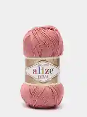Розовый пряжа Alize Diva 100% Микрофибра 100г 350м