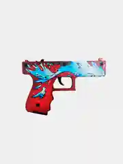Деревянный пистолет Глок 18 (Glock 18) v1.6 Дух Воды (резинкострел) КС ГО / CS GO