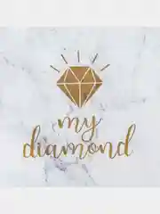 Нагрудник "My diamond" непромокаемый на липучке