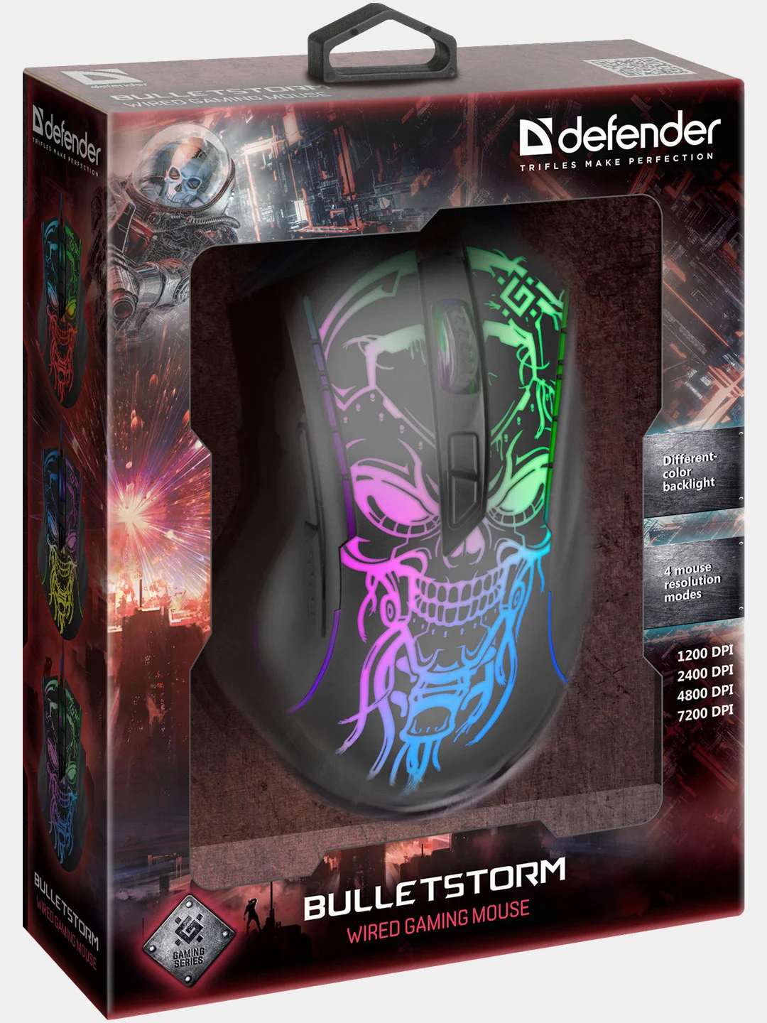 Игровая мышь Defender Bulletstorm GM-928 7кнопок,7200dpi