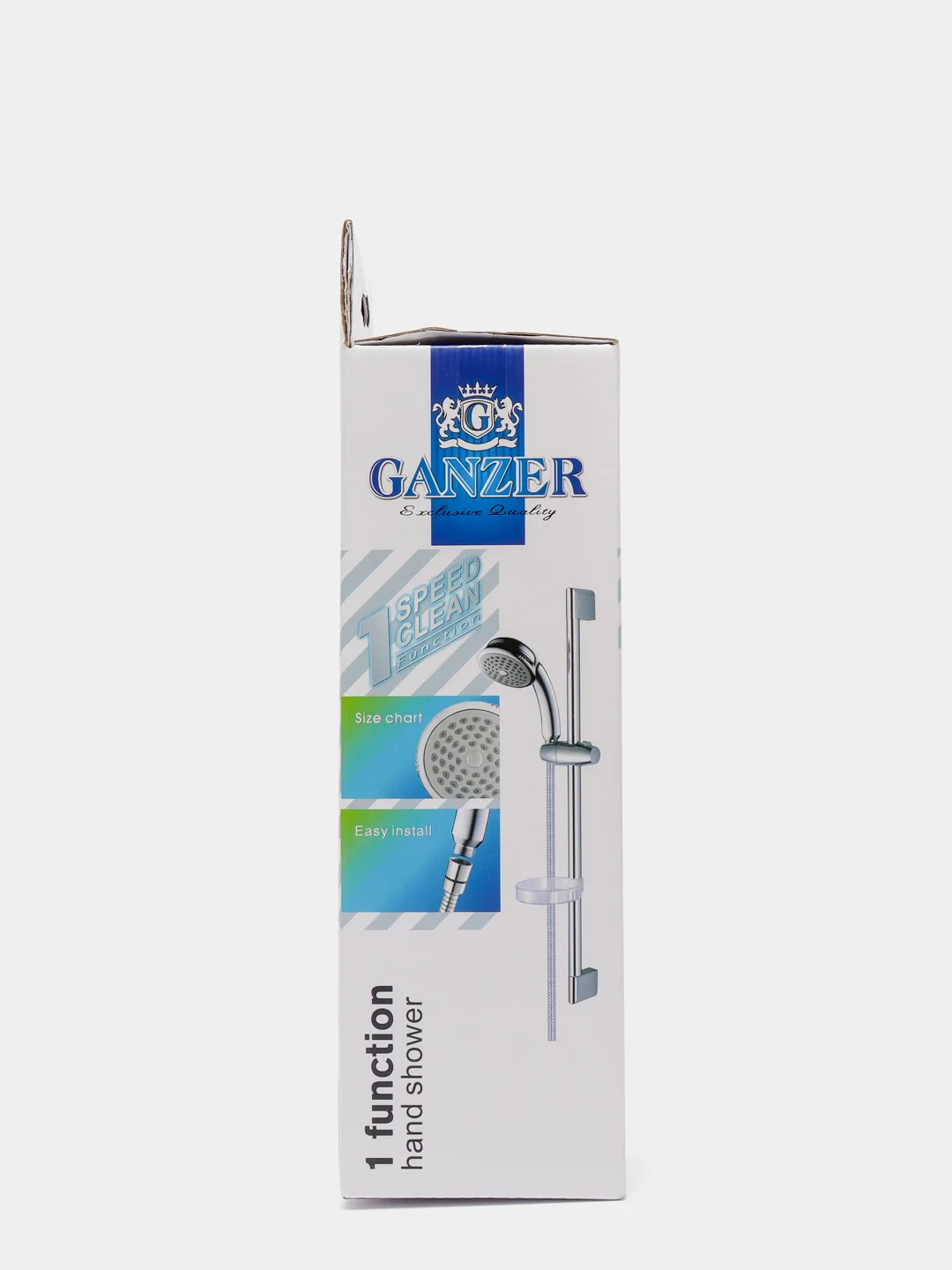Хром ganzer лейка для душа d80мм, 1 режим, хром