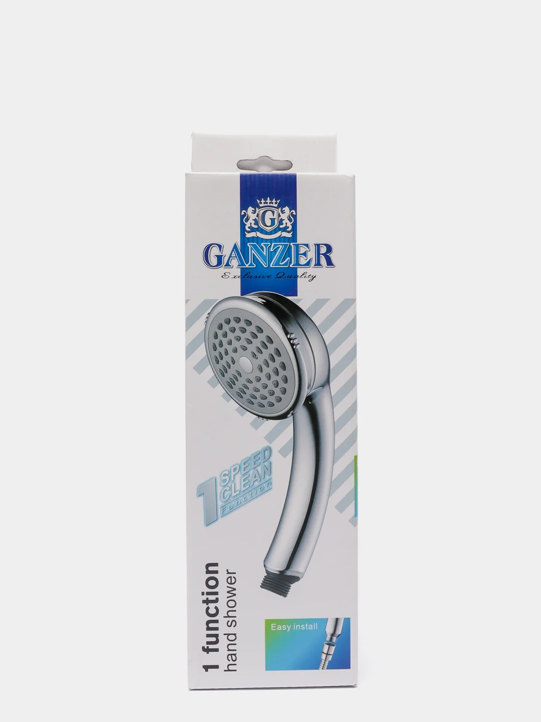 Хром ganzer лейка для душа d80мм, 1 режим, хром