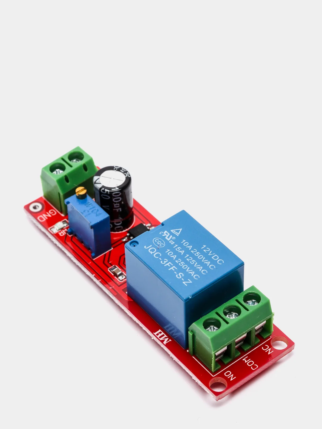 Таймер задержки 0-10сек с реле 12V