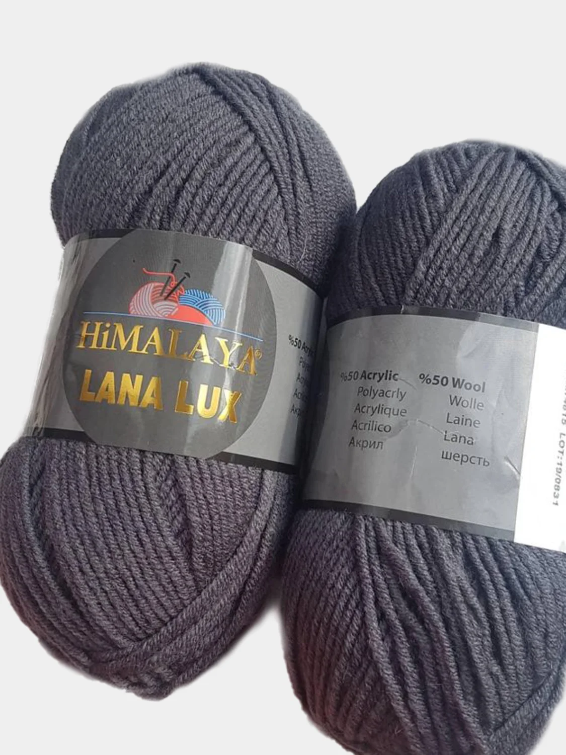 Серый пряжа Himalaya Lana Lux
