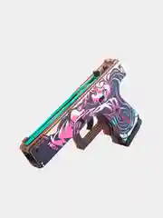 Деревянный пистолет Глок 18 (Glock 18) v1.6 7 видов (резинкострел) КС ГО / CS GO