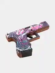 Деревянный пистолет Глок 18 (Glock 18) v1.6 7 видов (резинкострел) КС ГО / CS GO