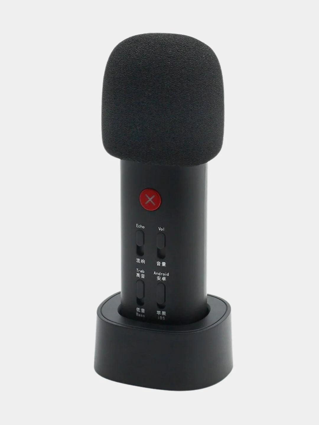 Черный колонка-микрофон Joyroom K Series JR-K2 Live Microphone, 1200 mAh