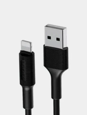 Черный кабель для зарядки Borofon BX1 Micro 2A, Type-C 3A