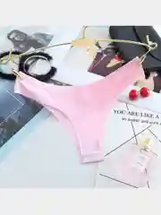 Розовый бесшовные женские трусы, стринги