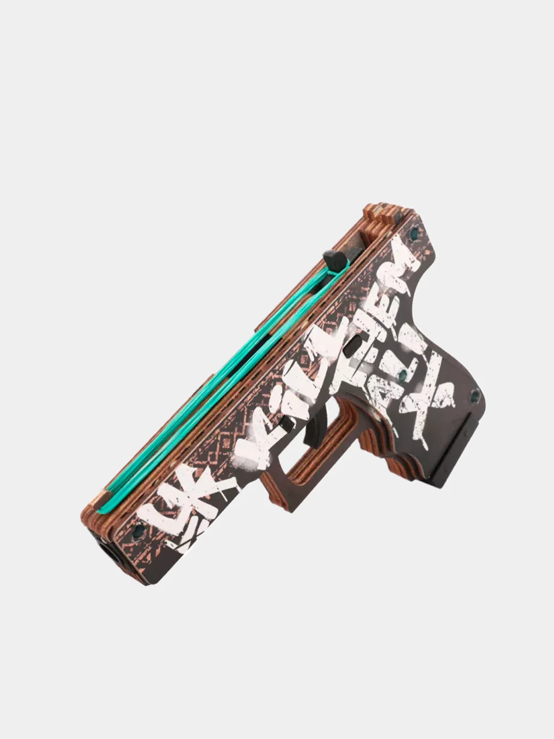 Деревянный пистолет Глок 18 (Glock 18) Пустынный повстанец (резинкострел) КС ГО / CS GO