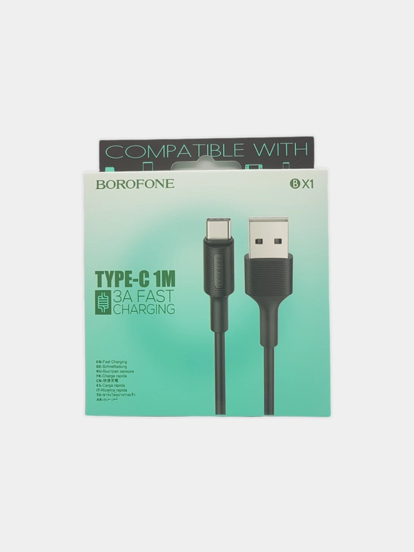 Кабель для зарядки Borofon BX1 Micro 2A, Type-C 3A