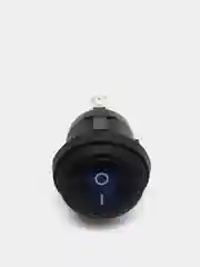 12 вольт Переключатель синий с подсветкой и фиксацией SB040-12V IP65