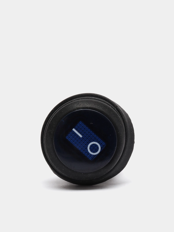 12 вольт Переключатель синий с подсветкой и фиксацией SB040-12V IP65