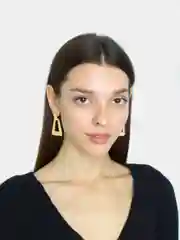 Серьги подвески треугольные Medeya