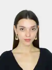 Серьги подвески треугольные Medeya