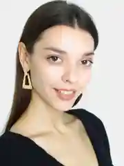 Серьги подвески треугольные Medeya