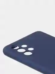 Темно-синий чехол для Samsung A32 4G цветной матовый