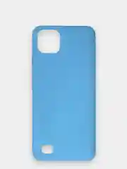 Голубой чехол Realme C11 2021 / Realme C20 Реалми С11 2011 / С20 силиконовый цветной матовый