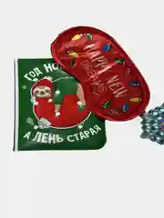 Подарочный набор на новый год: блокнот, маска для сна