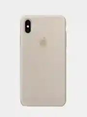 Бежевый меланж чехол Silicone case для Apple iPhone XS Max
