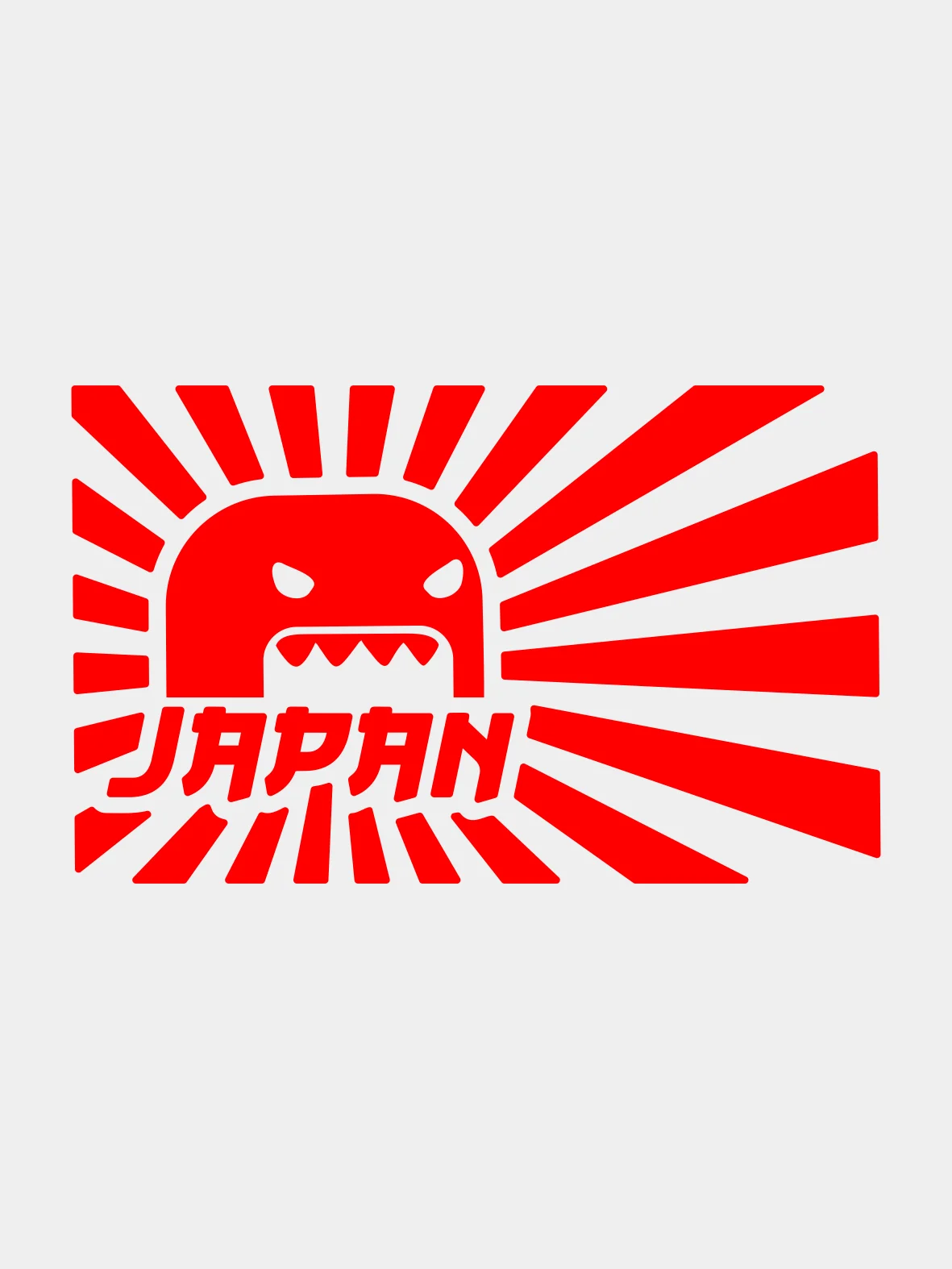 Наклейка на авто JAPAN JDM domo kun