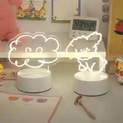 Бежевый светильник ночник светодиодный LED, питание от USB