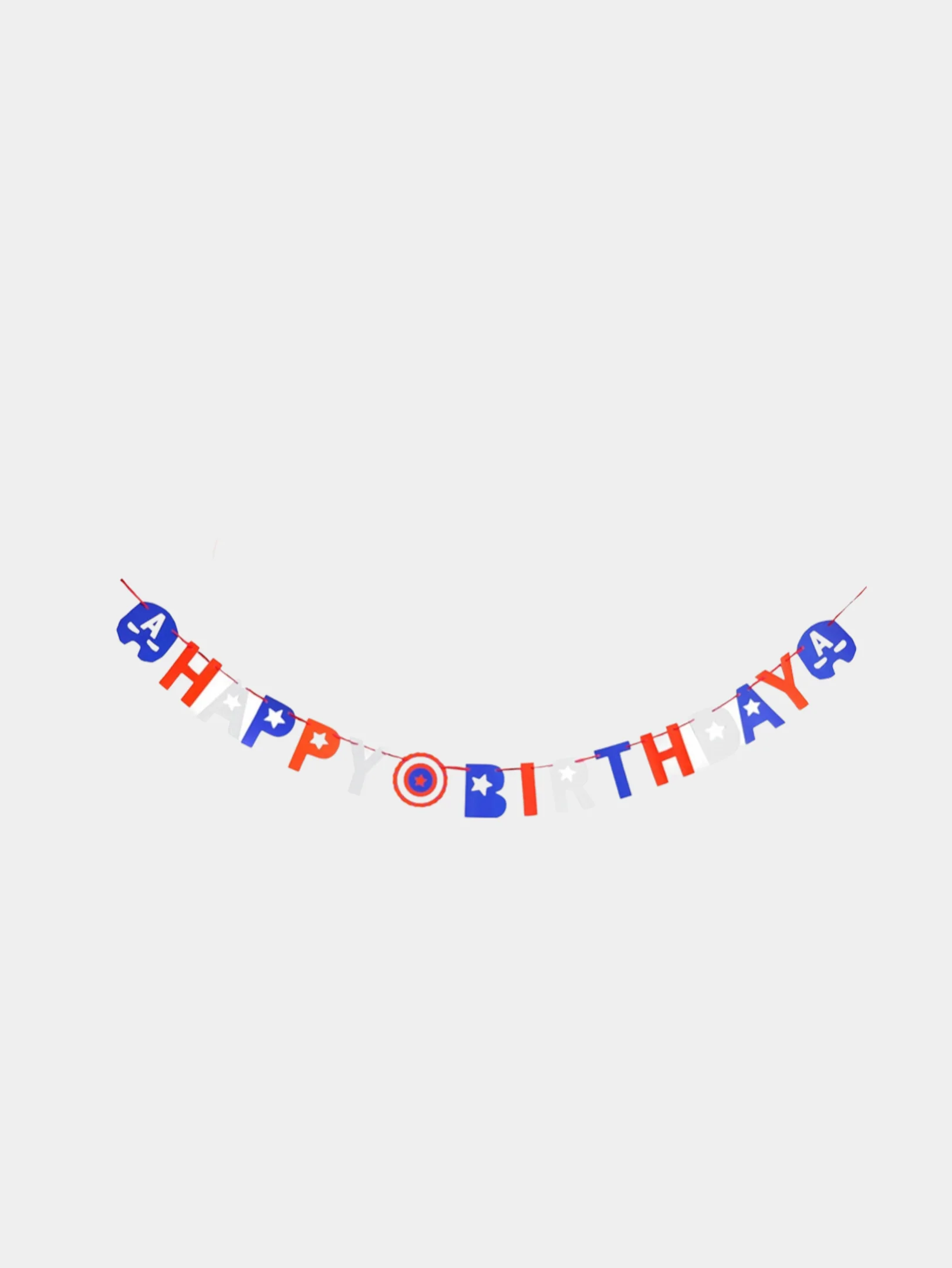 Индиго праздничная растяжка на стену "Happy birthday"