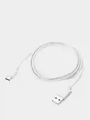 Белый кабель c пружинкой Type-C micro USB, 2м
