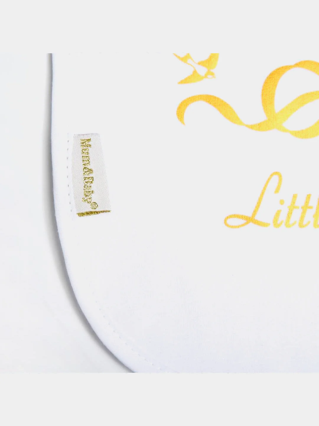Нагрудник для кормления на непромокаемой основе на кнопках "Little lady"