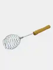 Венчик спираль для взбивания с деревянной ручкой