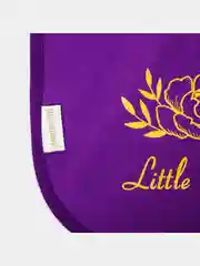 Нагрудник для кормления на непромокаемой основе на кнопках Little queen