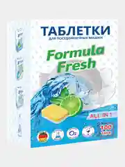 Таблетки для посудомоечных машин Formula Fresh All in 1 бесфосфатные 100 шт