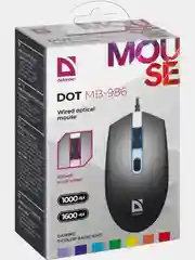 Мышь оптическая Defender Dot MB-986 7цветов,4D,1000/1600dpi