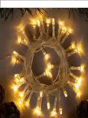 Гирлянда "Нить", прозрачная, свечение тёплое, белое, 2 режима, 3 х AA, 40 LED, 4 м