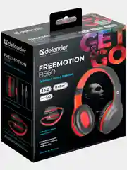 Беспроводные наушники Defender FreeMotion B560 черный+красный, Bluetooth