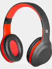 Беспроводные наушники Defender FreeMotion B560 черный+красный, Bluetooth