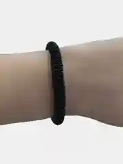 Черный браслет из бисера/ украшения из бисера/ украшения для девушки/жгут из